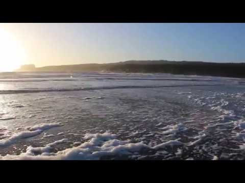 Mispec beach wind and wave