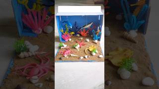 DIY Ocean Diorama | School Project | Summer Break | Habitat #schoolproject #scienceproject