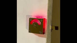 L.E.D. Occupied & Vacant Bathroom Privacy Indicator Lock with Red Translucent Mount #bathroom  #led