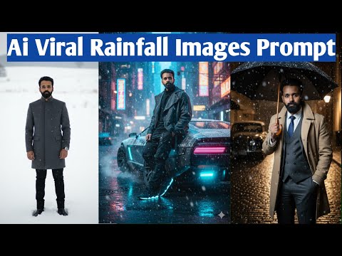 New Trending AI Rainfall Photo Prompts | Gemini AI Boy's Viral Rainfall image editing, 