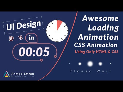 Awesome Loading Animation | CSS Animation | Using Only HTML & CSS in 5 Minutes Tutorial