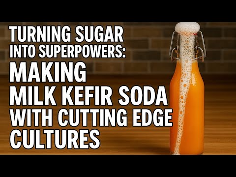 Turning Sugar into Superpowers: Making Milk Kefir Soda with Cutting Edge Cultures