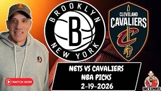 Nets vs Cavaliers 2/19/26 NBA Picks and Predictions | Jason Sharpe NBA Best Bets & NBA Betting Tips