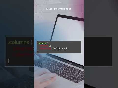 CSS - How to create newspaper style columns #layout #multicol #css