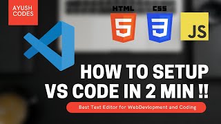 VS Code Setup   Download Install Setup Latest VS Code Setup in 2 minutes