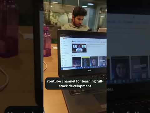 YouTube channel for learning full stack development