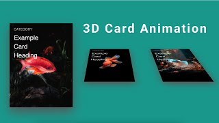 CSS Card Hover Effects | HTML & CSS