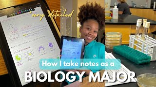 How I Take Notes as a Biology Major 🔬🥼🧪| *studying tips, organization, and more!*