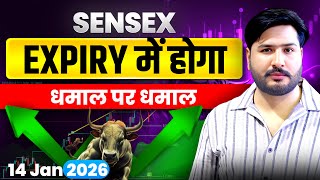 Sensex Expiry Nifty & Bank Nifty Analysis for Wednesday | 14 January 25 | NIFTY Tomorrow