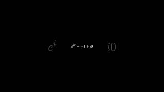 Eulers Identity (e^i*pi = -1) #some3 #maths #math #shorts #fyp #fypシ