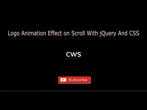 Logo Animation On Scroll With Jquery And CSS.