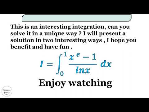 Integral from 0 to 1 ( e^x-1)/lnx dx