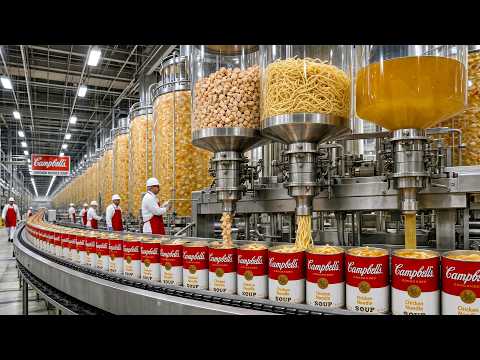 How Campbell's Chicken Noodle Soup Is Made In Factory