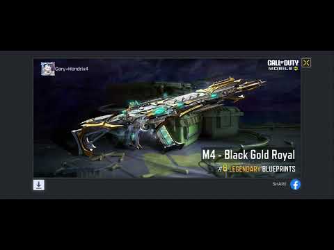 Garena Call of Duty Mobile: I unlocked it with a Legendary M4 Black Gold Royal (Shorts)