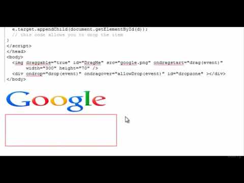 Drag & drop in HTML5