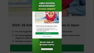 Simple School Website. Big Impact. | IQRA School Management System