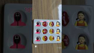 Squid Game Guide vs Doll Guess the mixed color #satisfying #squidgame2 #shiviepaintings