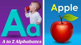 A A Apple 🍎 A is for Apple - Alphabet Learning Video for Kids