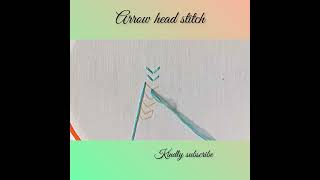 Arrowhead stitch #shorts #ytshorts #1minutetutorial #arrowheadstitch