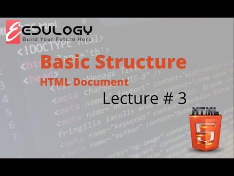 Learn HTML 5 Basic Symantec Structure Step by Step Lecture # 3
