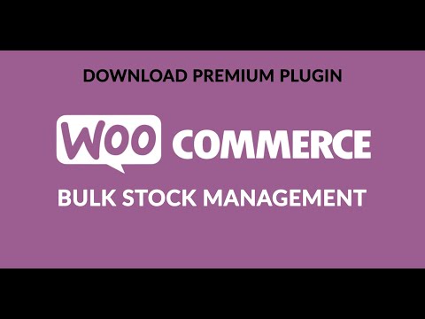 How To Manage Bulk Stock In WordPress | Bulk Inventory Management Plugin | Woocommerce Plugin Free