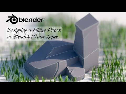 Designing a Stylized Rock in Blender | Time-Lapse | Part - 1