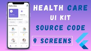 Medical Health Care App UI Design Kit in Flutter with Source Code