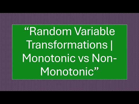 “Monotonic vs Non-Monotonic Transformation Explained”