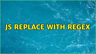 JS replace with regex