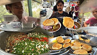 Best Street Food of East Delhi I Chole Bhature, Rajma Chawal & Veg Briyani | Indian Street Food
