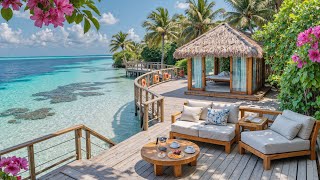 Café de plage, piano jazz pour se détendre - Un café jazz onctueux pour une escapade relaxante