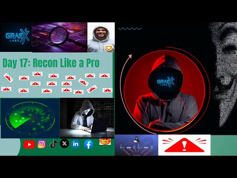 Day 17: Recon Like a Pro – Passive & Active Reconnaissance Explained | 30 Days Hack with Grae X Labs