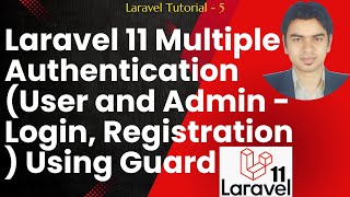Laravel 11 Multiple Auth (User and Admin - Login,Registration) Using Guard #laraveltutorial #laravel
