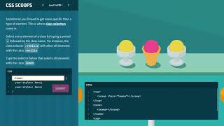 CSS Scoops: A game for learning CSS selectors | Trailer