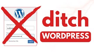 It's Time To Ditch WORDPRESS And Start SAVING $$$$$