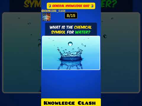 Part 8 What is the chemical symbol for water #chemical #symbol #water #memorytest #shortsviral