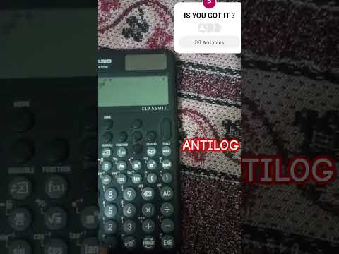 How to find Antilog in Fx-991cw calculator #engineering #calculation