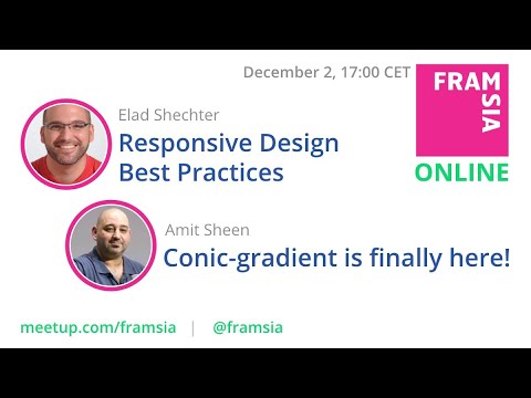 Framsia Online: Responsive Design Best Practices, Conic-gradient is finally here