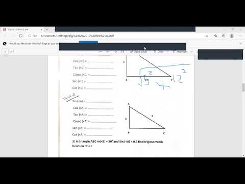 Trig  1 Gr 10 Math  Mr Samy