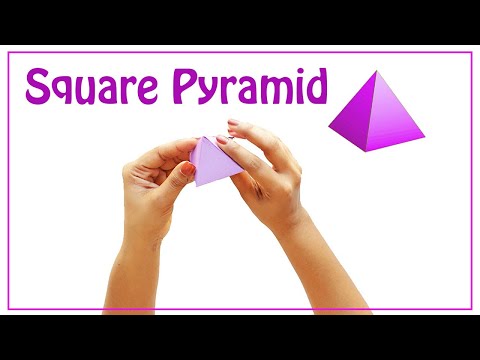 How to Make Square Pyramid (2 inches / just 3 minutes)