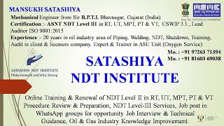 #WeldingAndNDT#OilAndGasNDTTraining#NDTCourse SATASHIYA NDT  Cswip Piping HowtoJob Dubai saudi qatar
