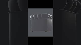 Chesterfield Armchair White 3D Model. Blender. #armchairs #short #viral #3d #blender3dmodel #3dmodel