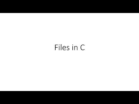 Files in C