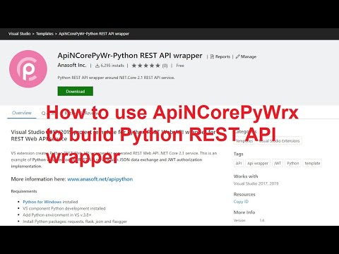 Python REST API wrapper (ApiNCorePyWrx)