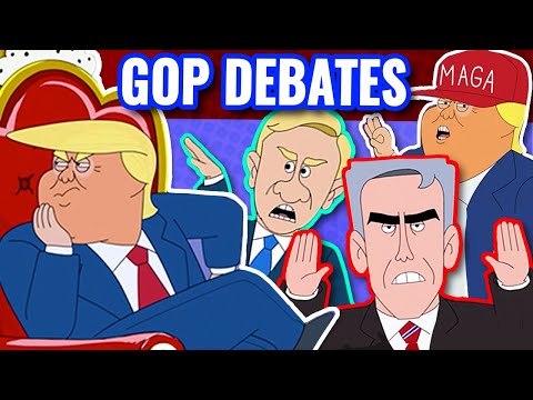 Republican Debates That Never Happened | Cartoon Rap Battle (Trump, Weld, Walsh, The Rock)