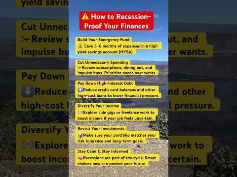 ⚠️ How to Recession-Proof Your Finances #recessionfears