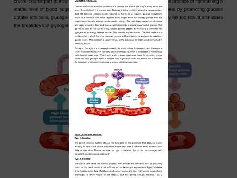 Complete Note available #education #diabetesmellitus #diabetestype1 #diabetestype2 #mlt #mltclasses