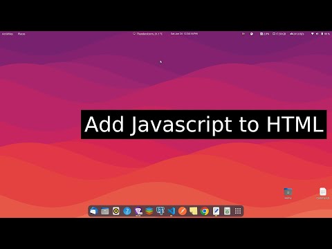 Apply Javascript to HTML.