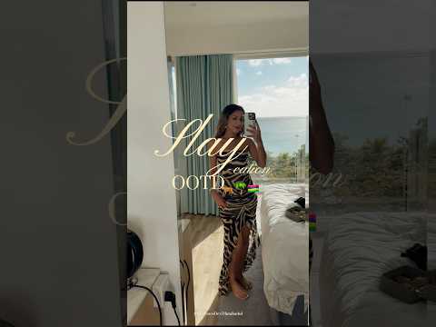 Beach mode: wild 🐾🐅🌴🖤 #OOTD #Mauritian #Mauritius #fashioninspo