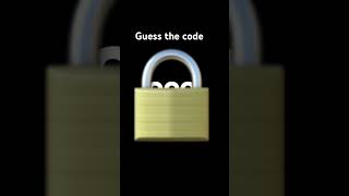 Guess the code! #hard #challenge #trends #trends #fypシ
